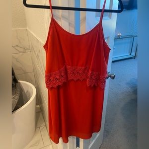 Coral Dress. Large. Worn twice.